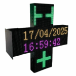 LED Pharmacy Cross 100x100cm